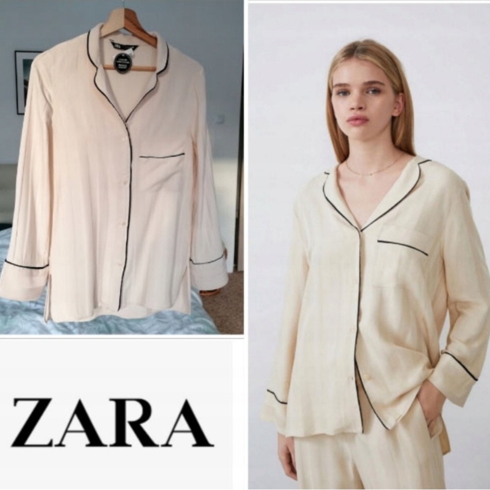 ZARA SILKY PAJAMA SET NWT